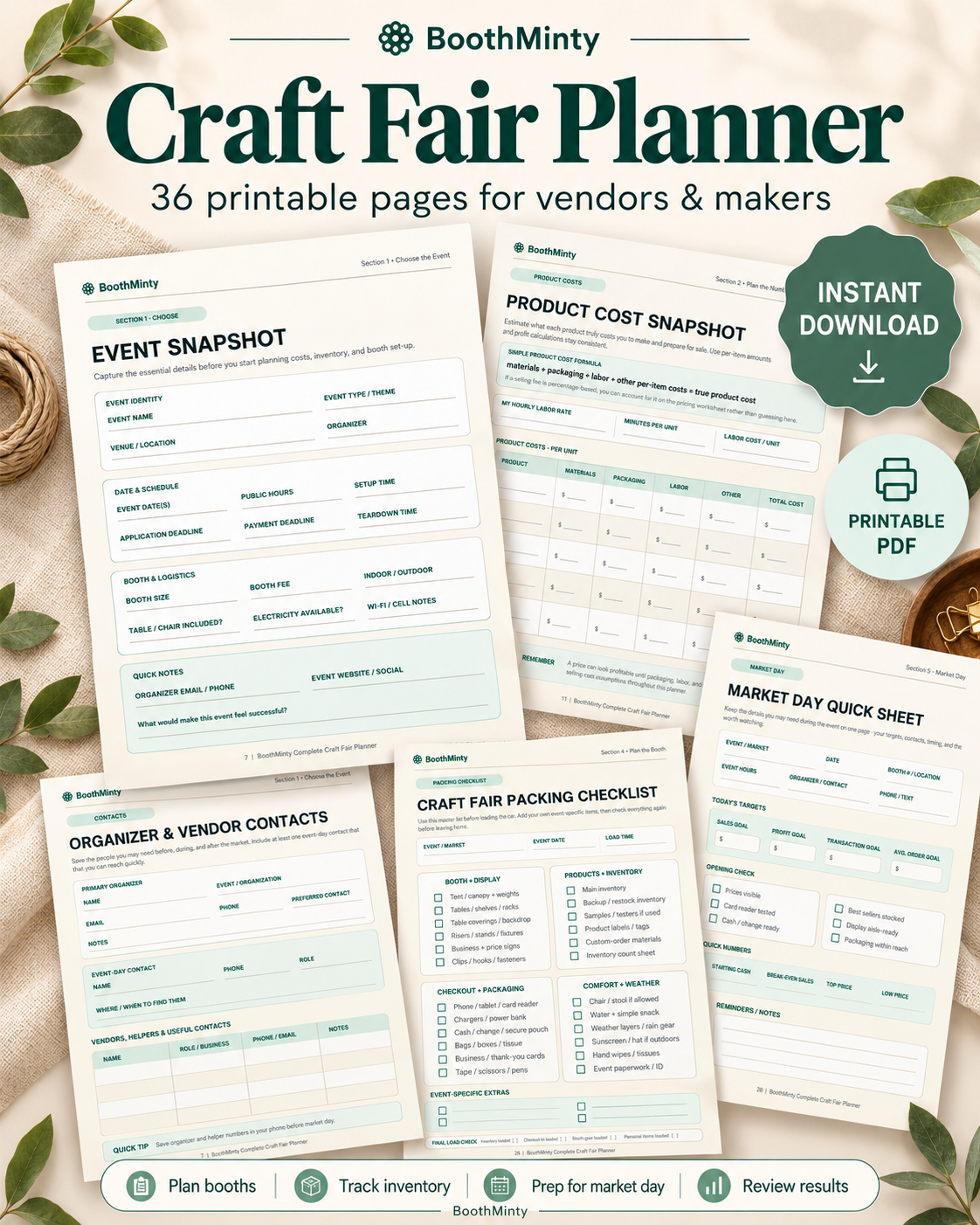 Craft Fair Profit & Inventory Calculator | BoothMinty